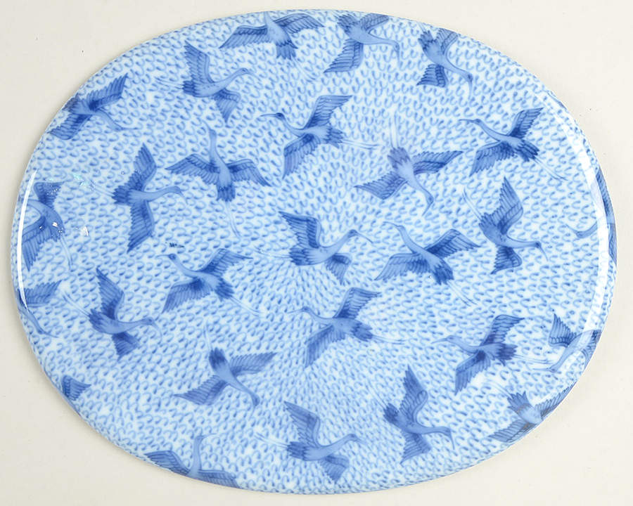 Blue Stork Trivet by Fitz & Floyd-1