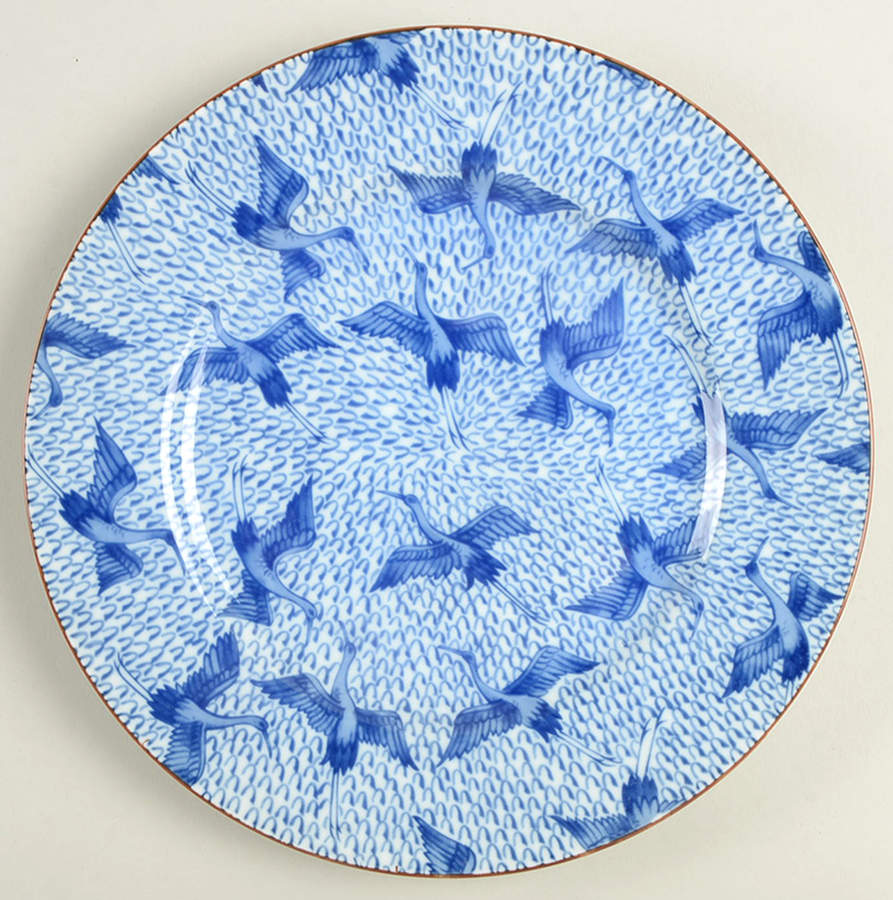 Blue Stork Salad Plate by Fitz & Floyd-1