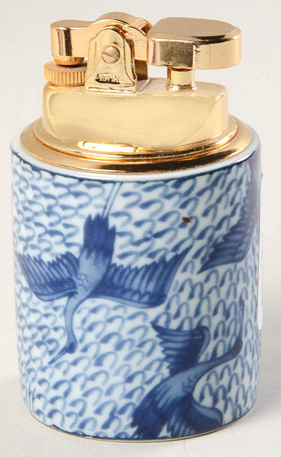 Blue Stork Cigarette Lighter by Fitz & Floyd-1