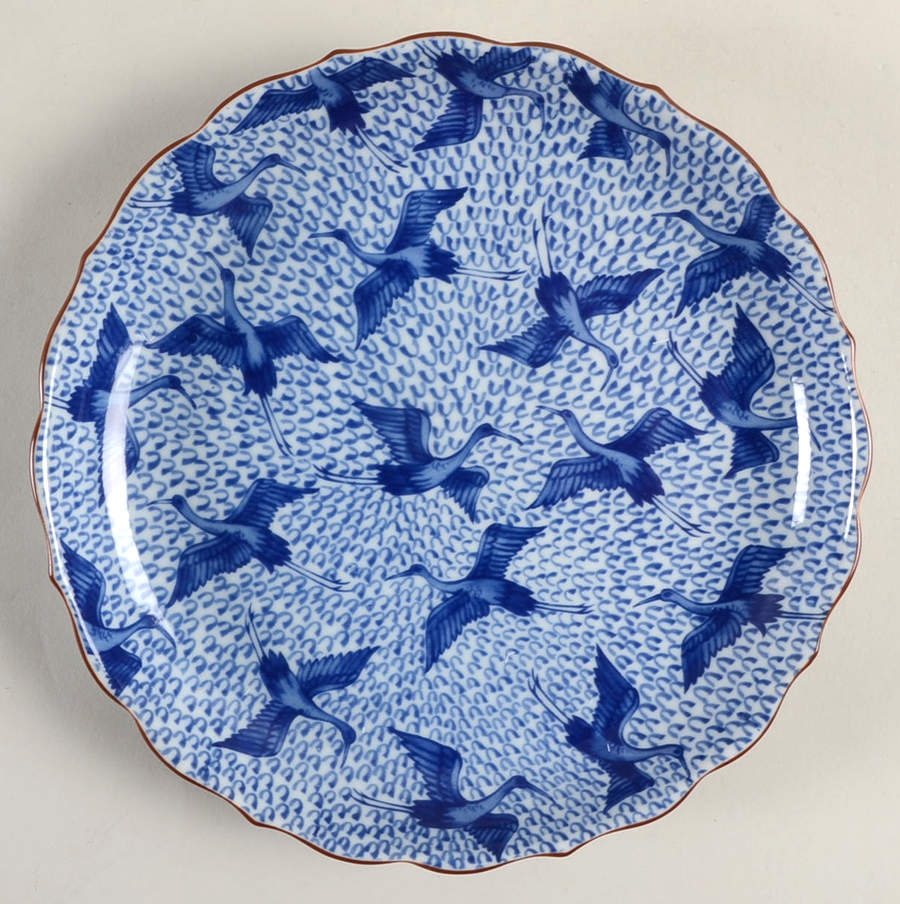Blue Stork Salad Plate by Fitz & Floyd-1