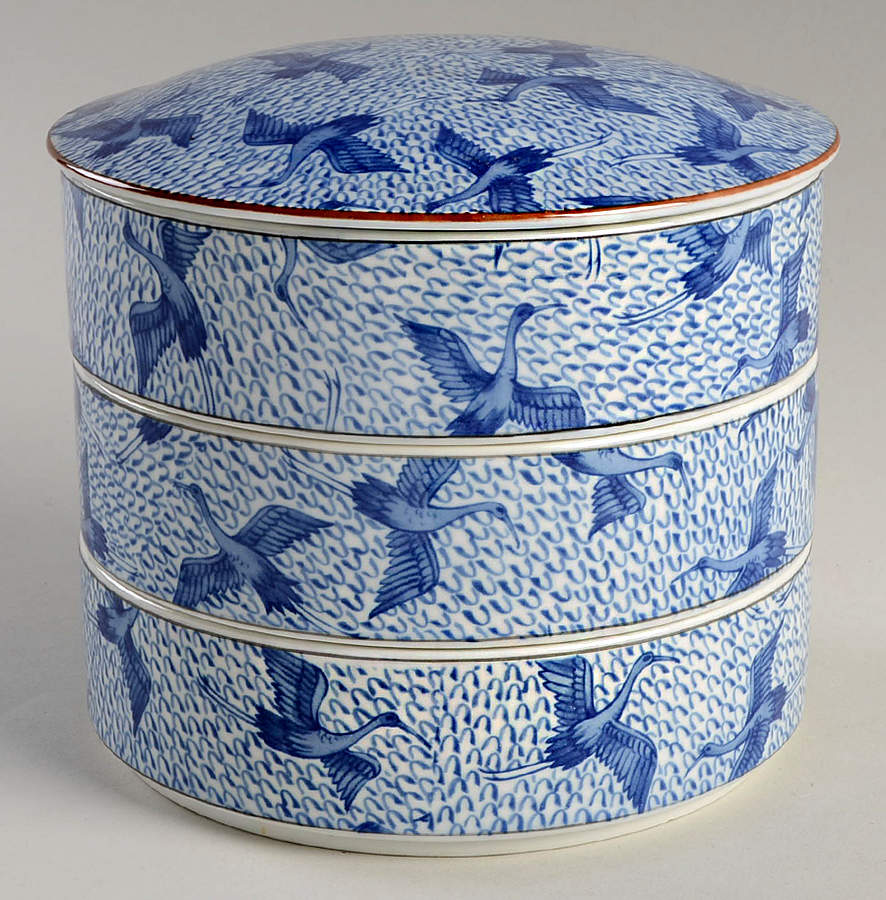 Blue Stork Stack Set by Fitz & Floyd-1
