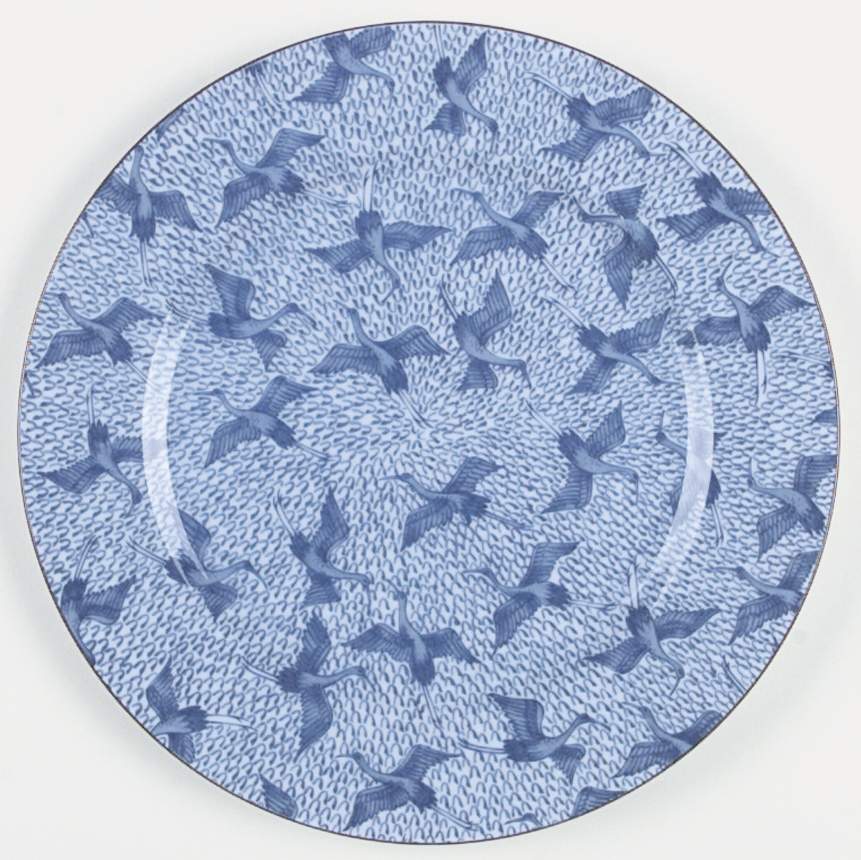 Blue Stork Dinner Plate by Fitz & Floyd-1