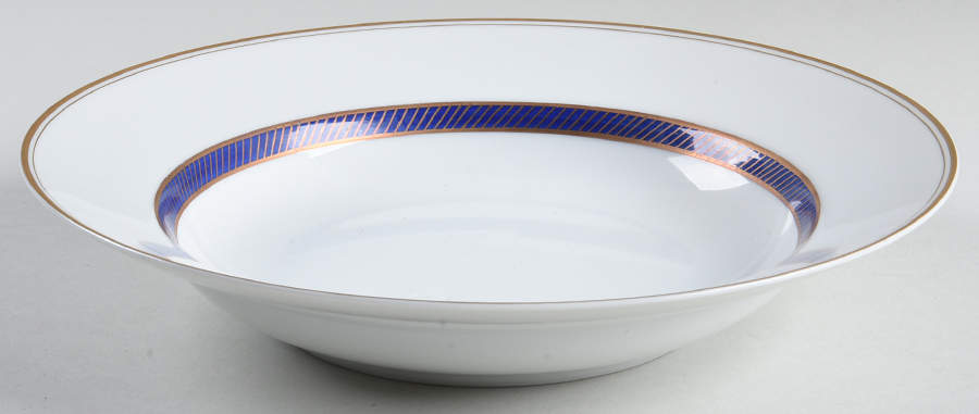 Bordure Bleu Large Rim Soup Bowl by Fitz & Floyd-1