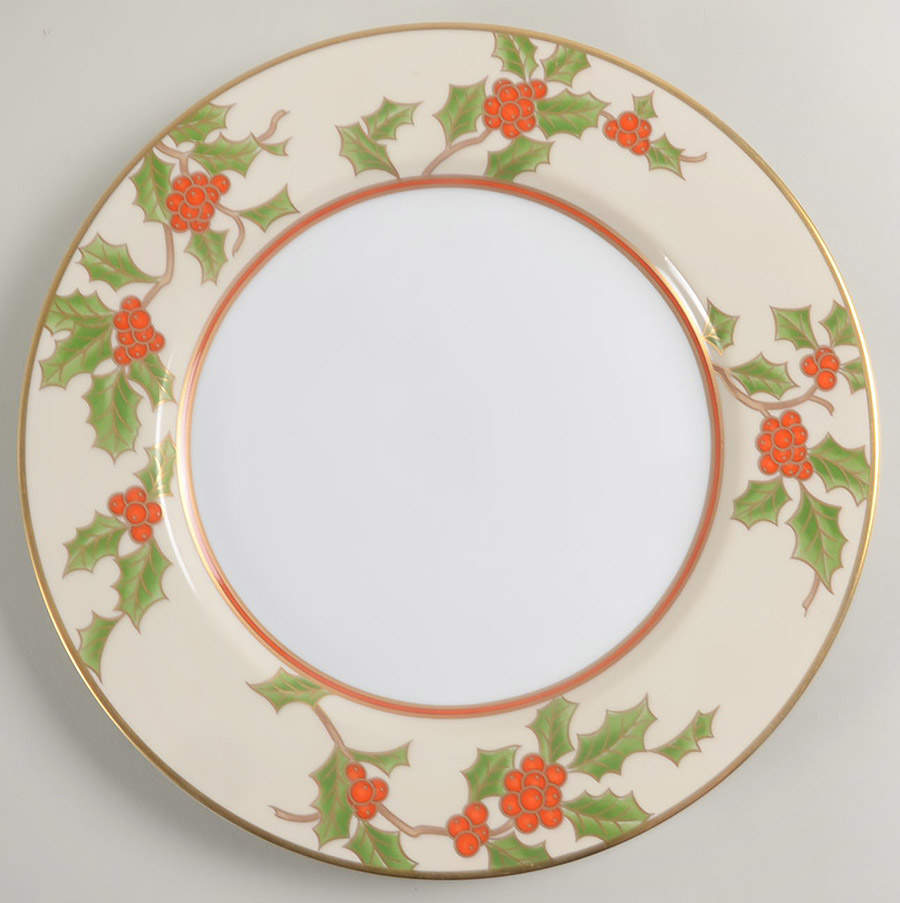 Boughs of Holly Service Plate (Charger) by Fitz & Floyd-1