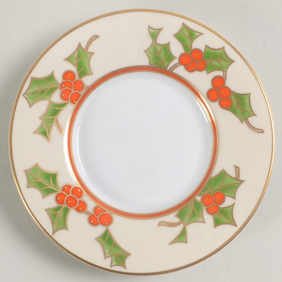 Boughs of Holly Saucer by Fitz & Floyd-1