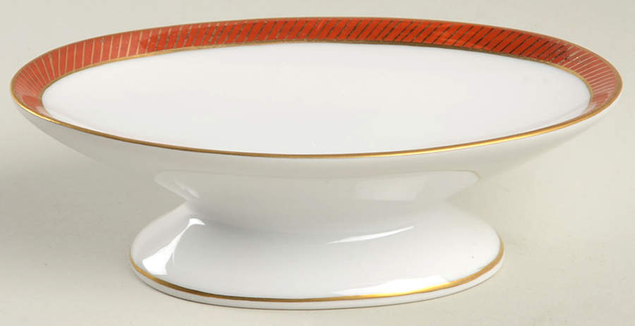 Bordure Rouge Soap Dish by Fitz & Floyd-1