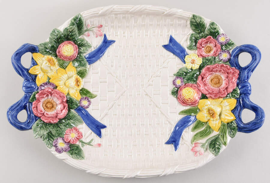Bustles & Beaus 18" Oval Serving Platter by Fitz & Floyd-1