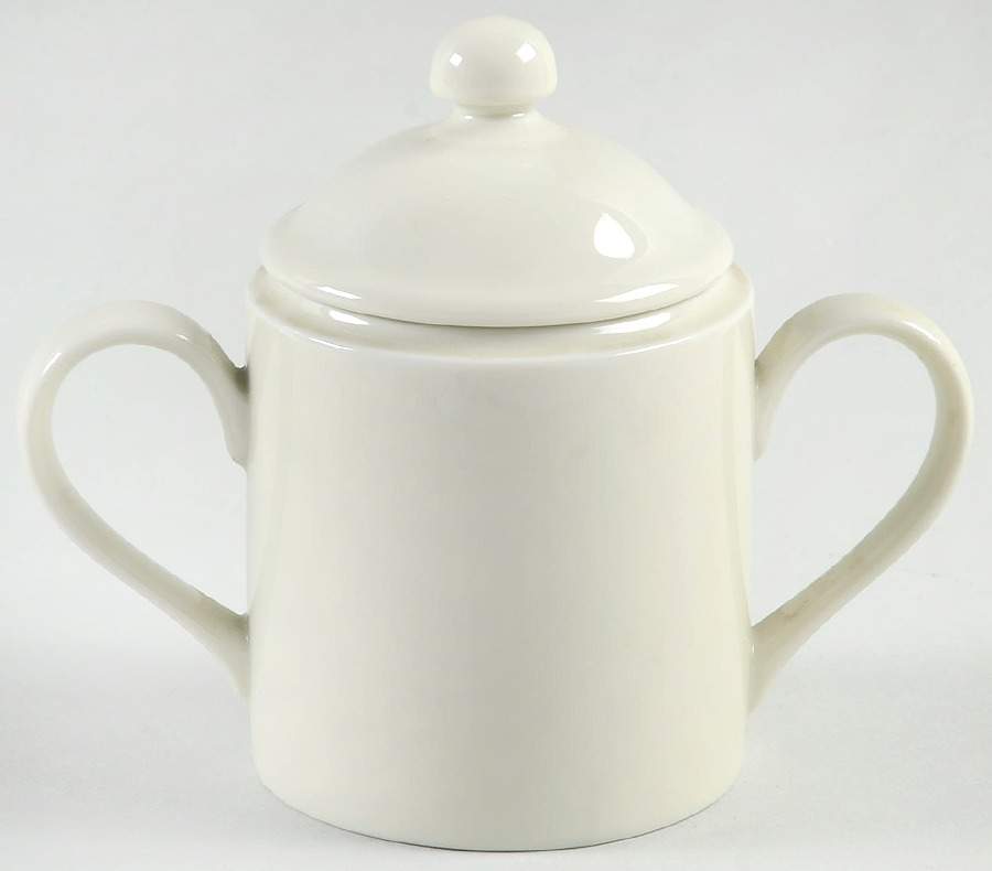 Buff Sugar Bowl & Lid by Fitz & Floyd-1