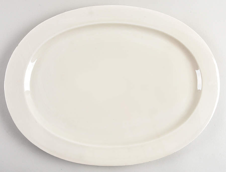Buff 18" Oval Serving Platter by Fitz & Floyd-1