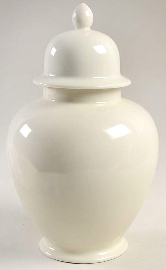 Buff Large Ginger Jar & Lid by Fitz & Floyd-1