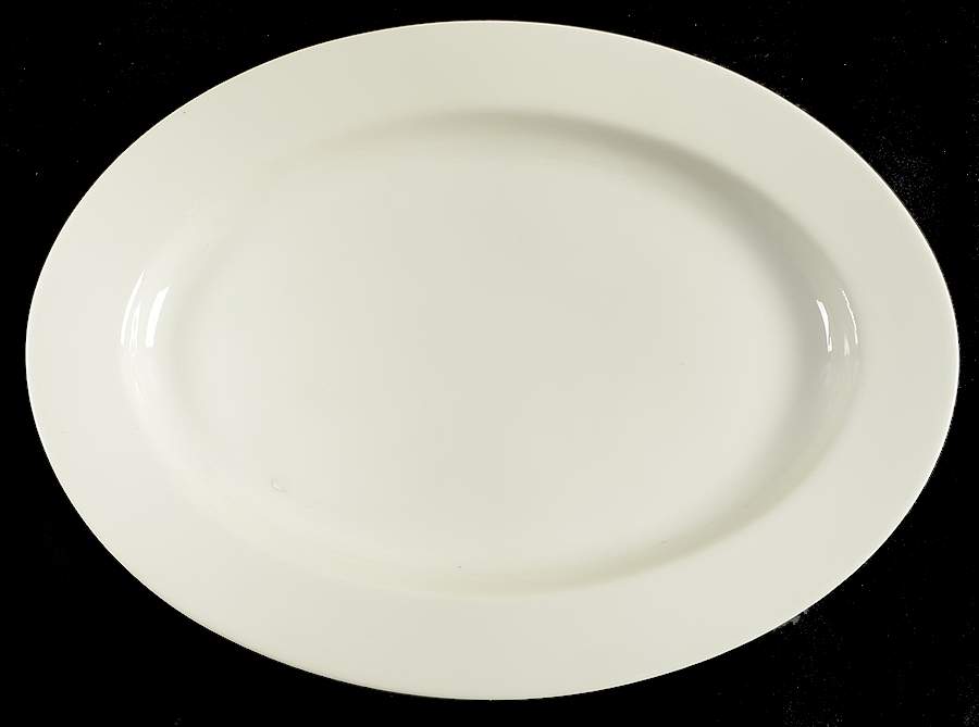Buff 14" Oval Serving Platter by Fitz & Floyd-1