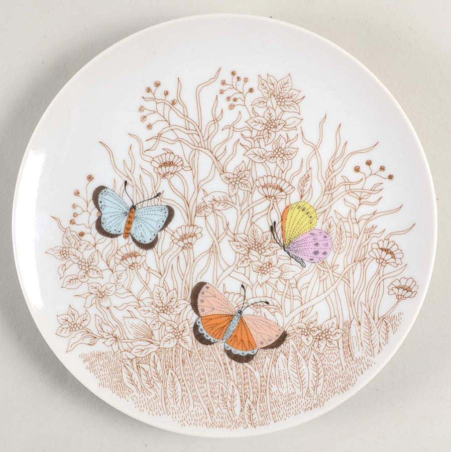 Butterfly Garden Salad Plate by Fitz & Floyd-1