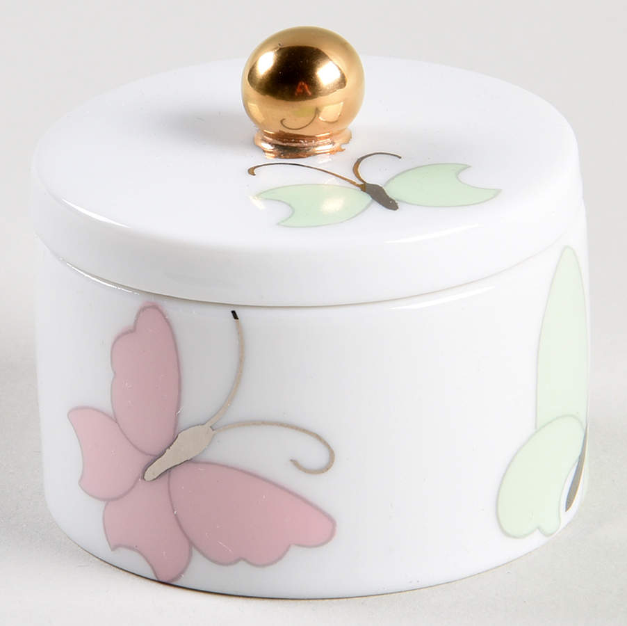 Butterfly Borealis Round Box & Lid by Fitz & Floyd-1