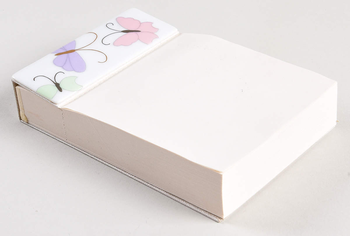 Butterfly Borealis Notepad Holder by Fitz & Floyd-1