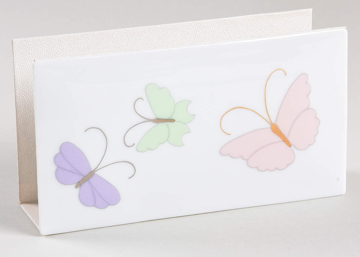 Butterfly Borealis Letter Holder by Fitz & Floyd-1