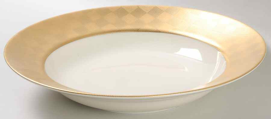 Carre D'Or Large Rim Soup Bowl by Fitz & Floyd-1