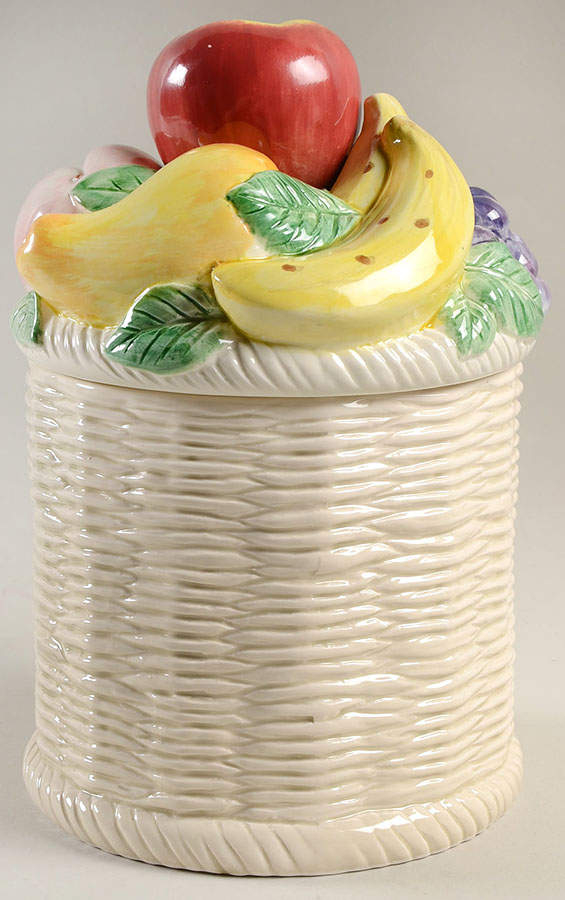 Calypso Fruit Medium Canister & Lid by Fitz & Floyd-1