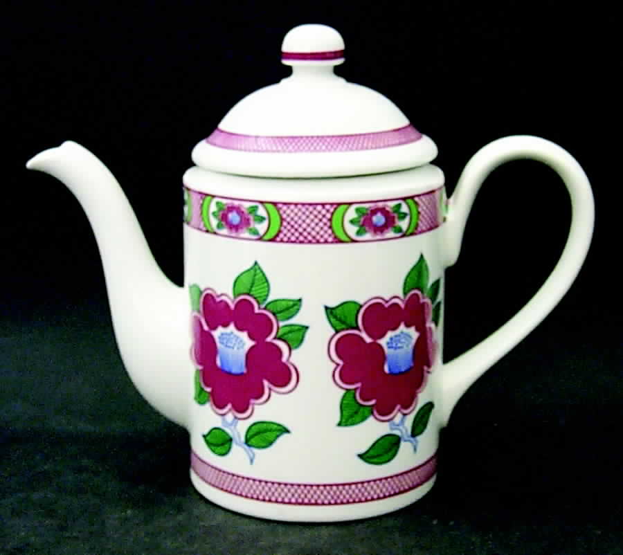 Camellia Mini Coffee Pot & Lid by Fitz & Floyd-1