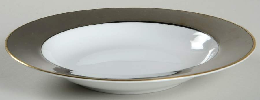 Capri Platinee Rim Soup Bowl by Fitz & Floyd-1