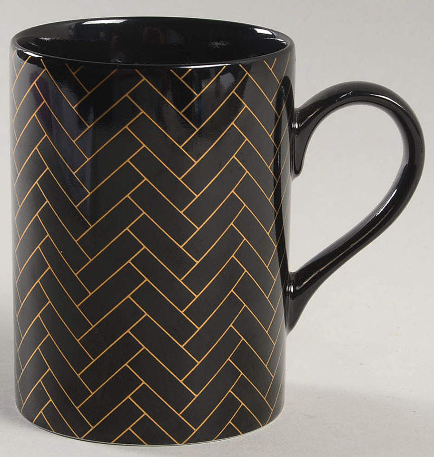 Carreaux Black Mug by Fitz & Floyd-1