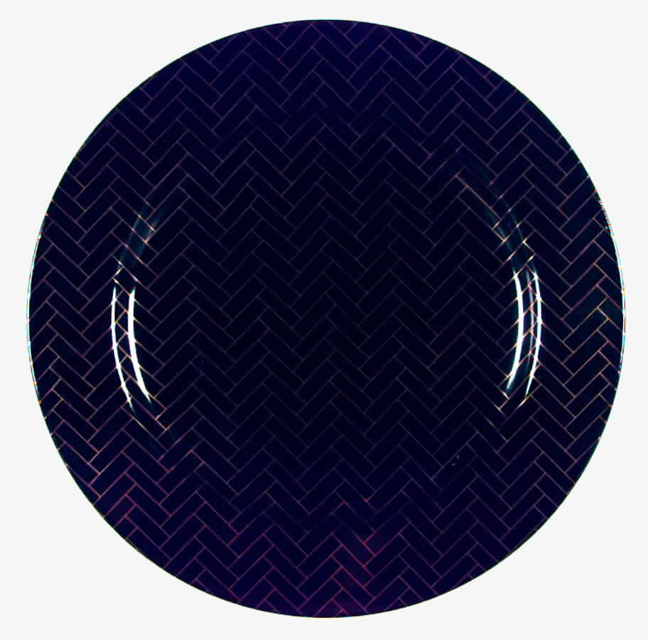 Carreaux Black Luncheon Plate by Fitz & Floyd-1