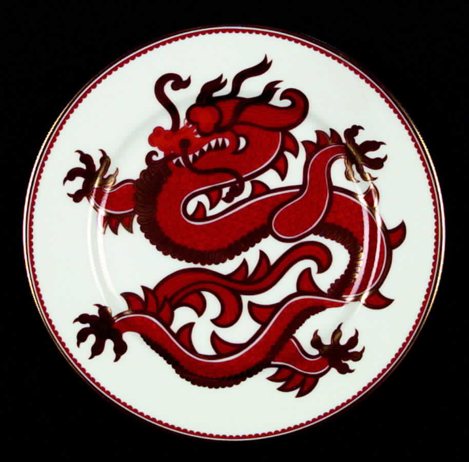 Ching Dragon Terra Cotta Salad Plate by Fitz & Floyd-1