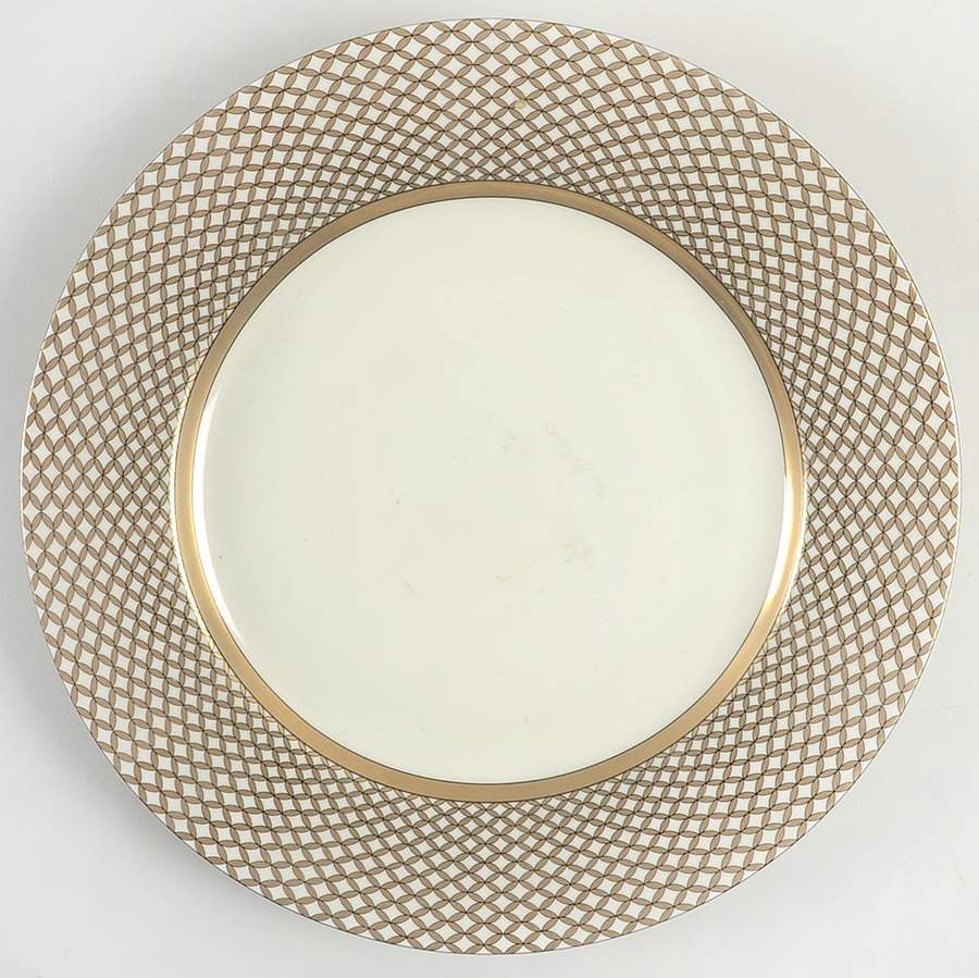 Cherbourg Buff Service Plate (Charger) by Fitz & Floyd-1