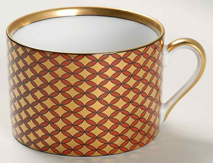 Cherbourg Terra Cotta Flat Cup by Fitz & Floyd-1