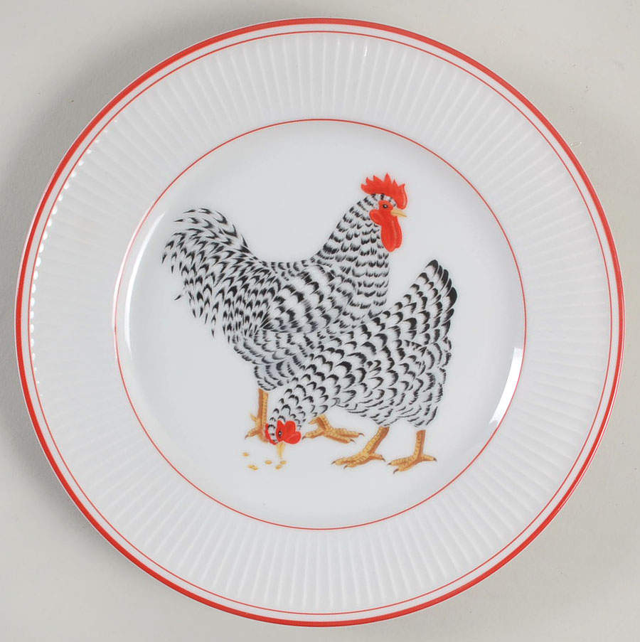Chicken Fricassee Salad Plate by Fitz & Floyd-1