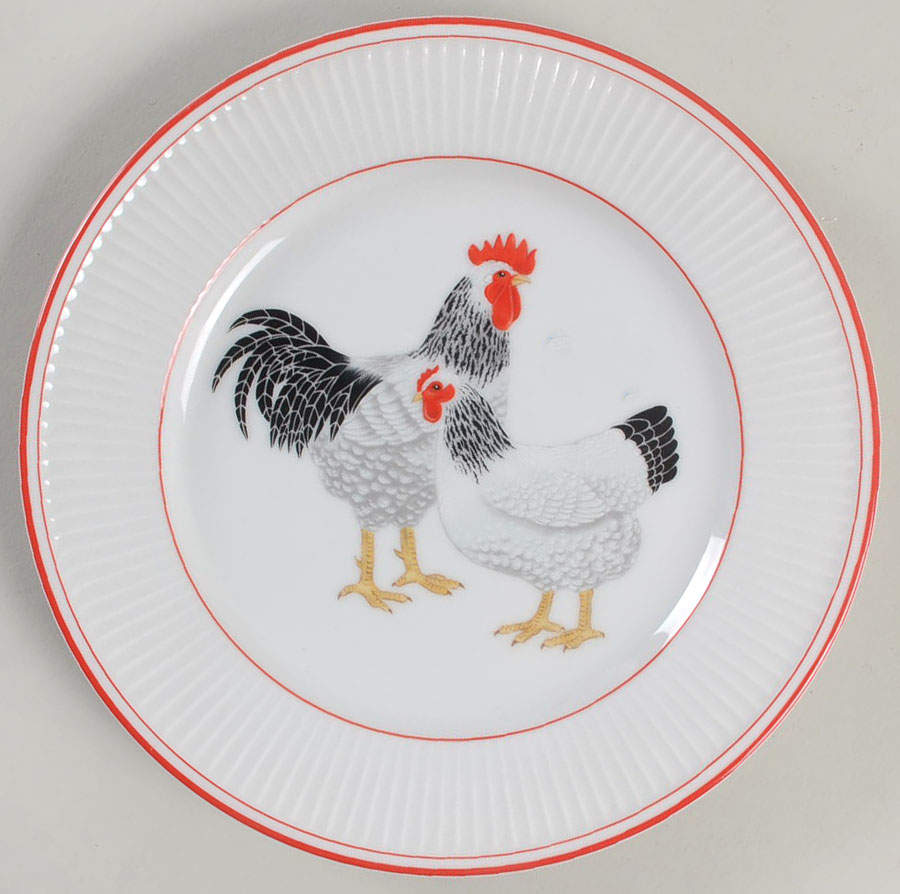 Chicken Fricassee Salad Plate by Fitz & Floyd-1