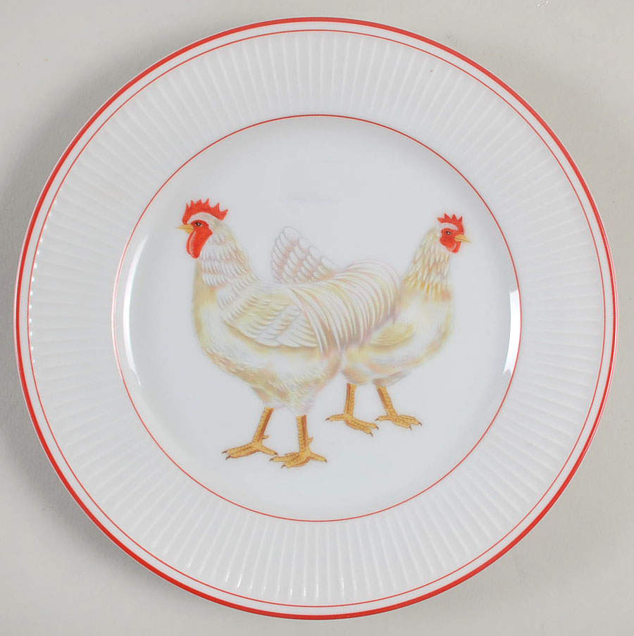 Chicken Fricassee Salad Plate by Fitz & Floyd-1
