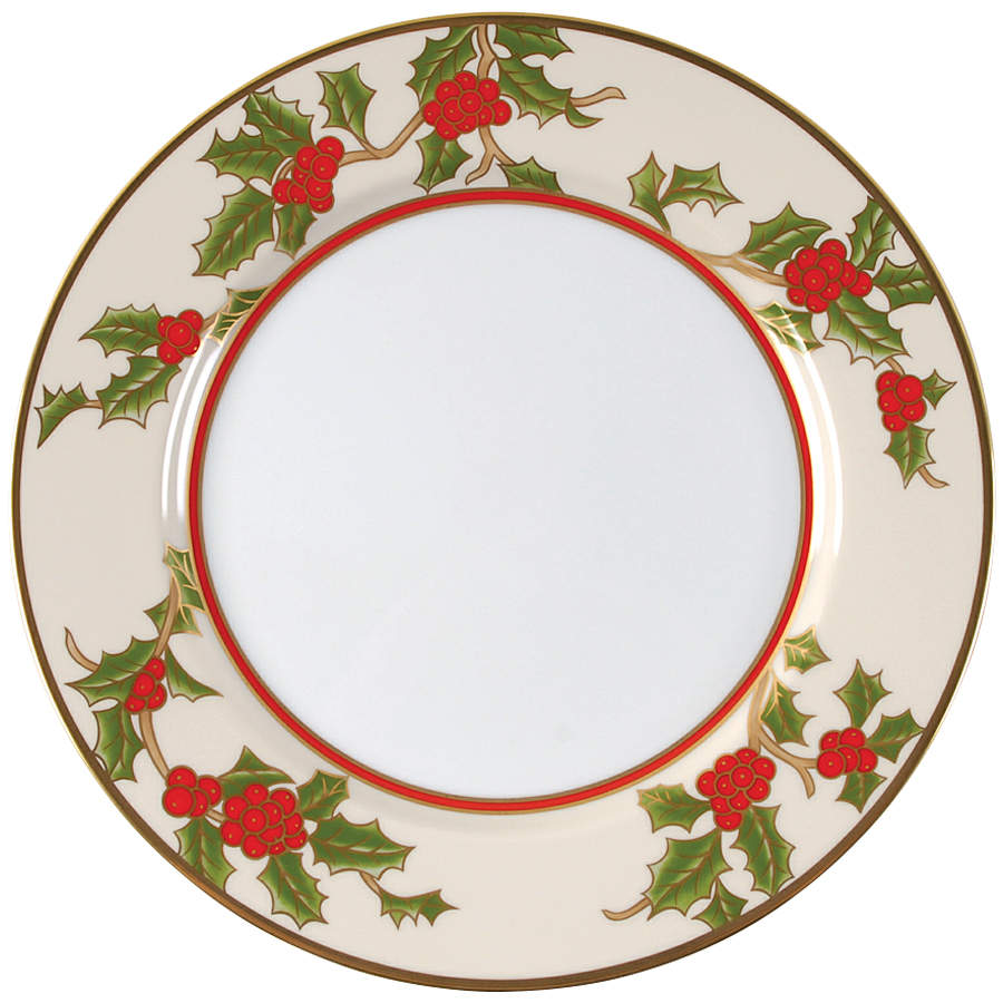 Christmas Holly Dinner Plate by Fitz & Floyd-1