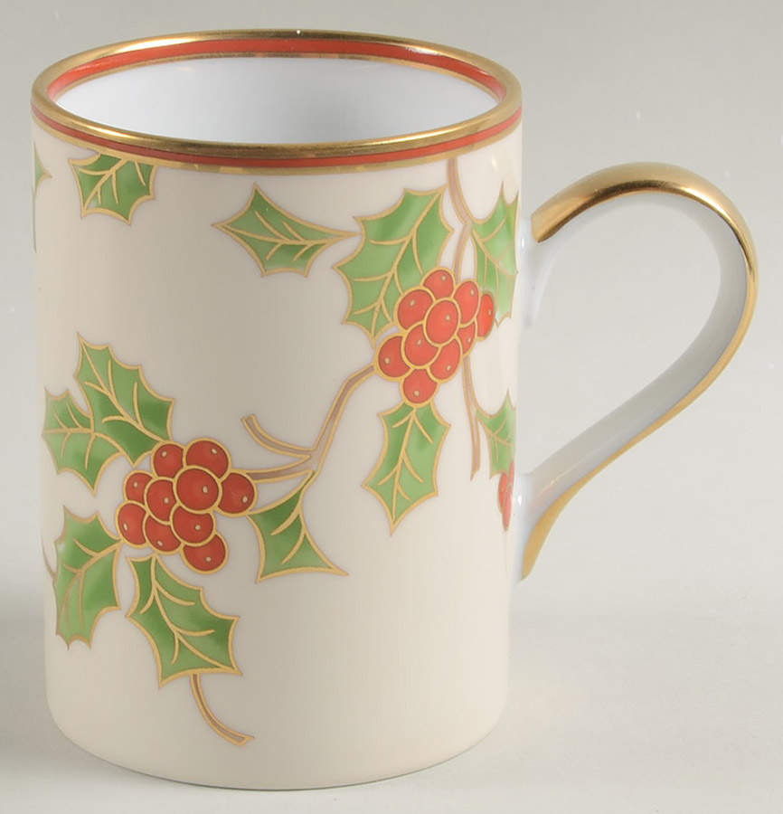 Christmas Holly Mug by Fitz & Floyd-1