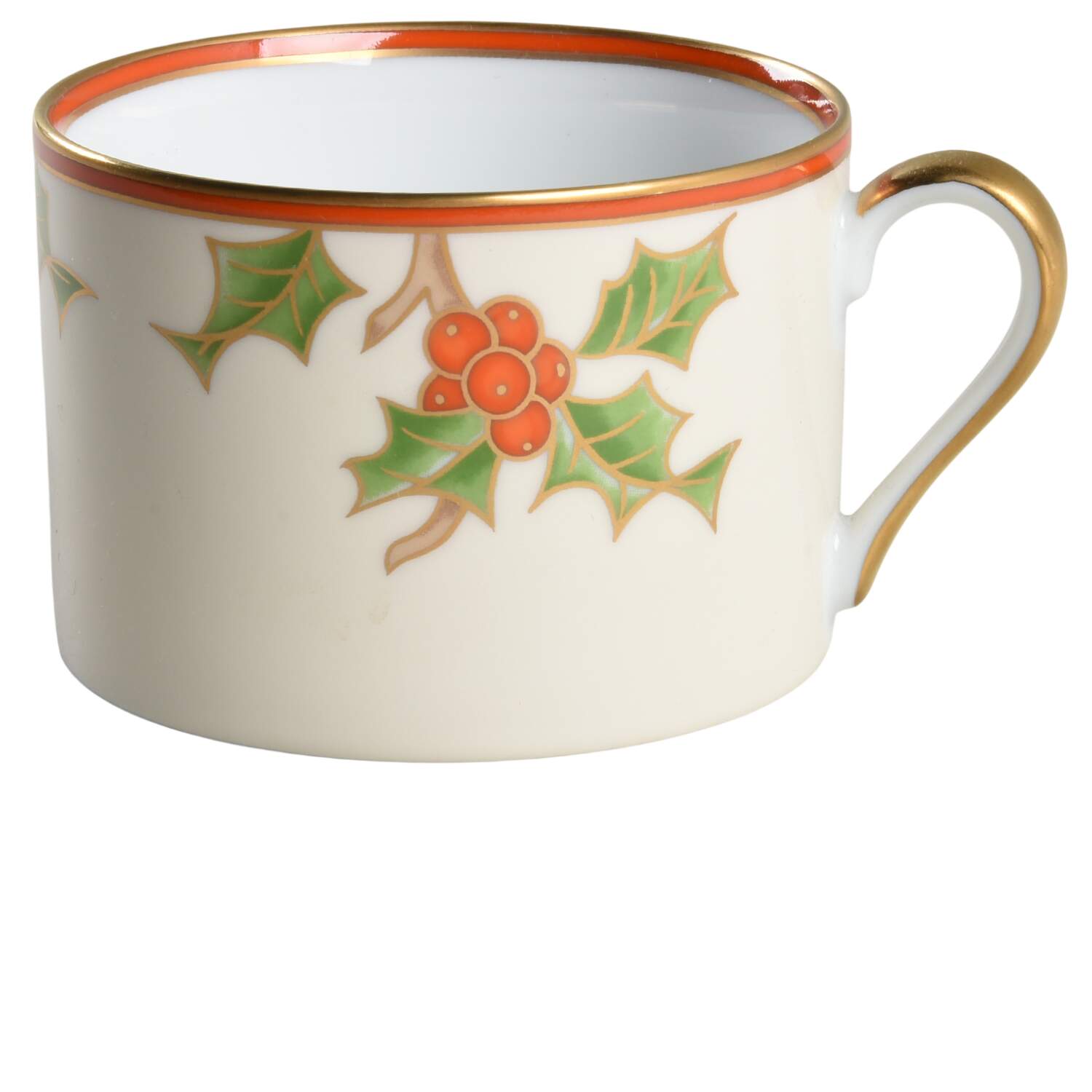 Christmas Holly Flat Cup by Fitz & Floyd-1