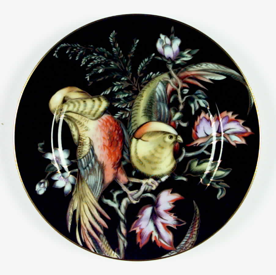 Chinese Pheasants Salad Plate by Fitz & Floyd-1