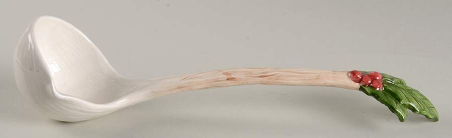 Christmas Quilt Punch Ladle, Solid Piece by Fitz & Floyd-1