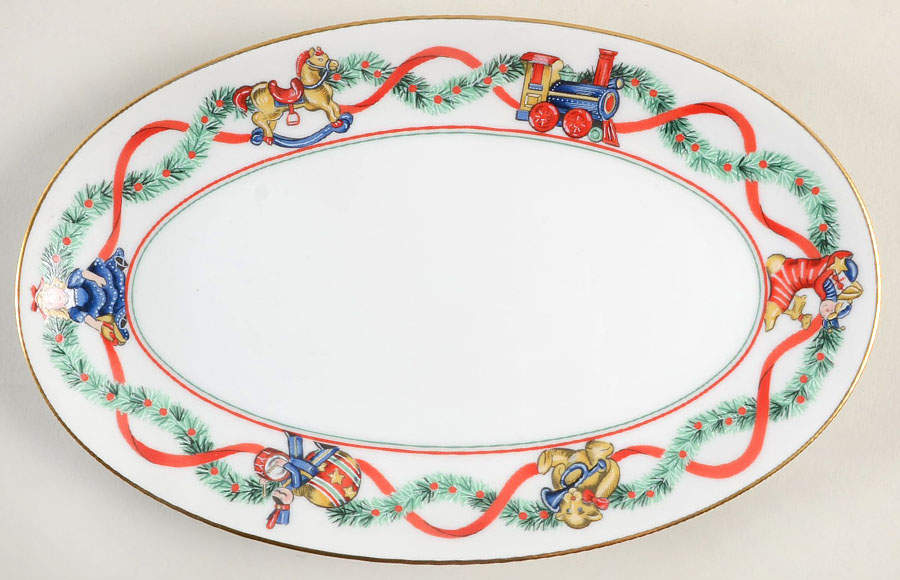 Christmas Wonderland Relish/Gravy Underplate by Fitz & Floyd-1