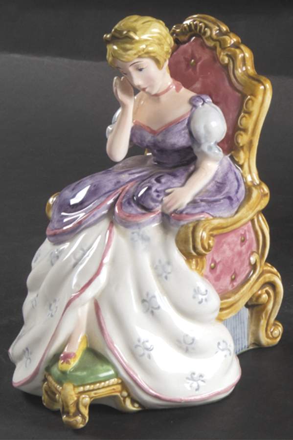 Cinderella Single China Bookend by Fitz & Floyd-1