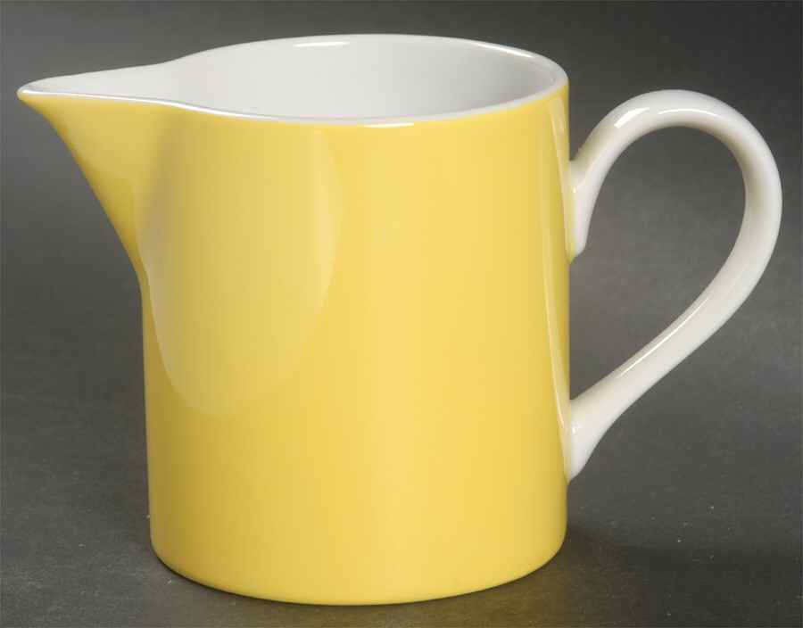 Circa Yellow and Blue Rings Creamer by Fitz and Floyd-1