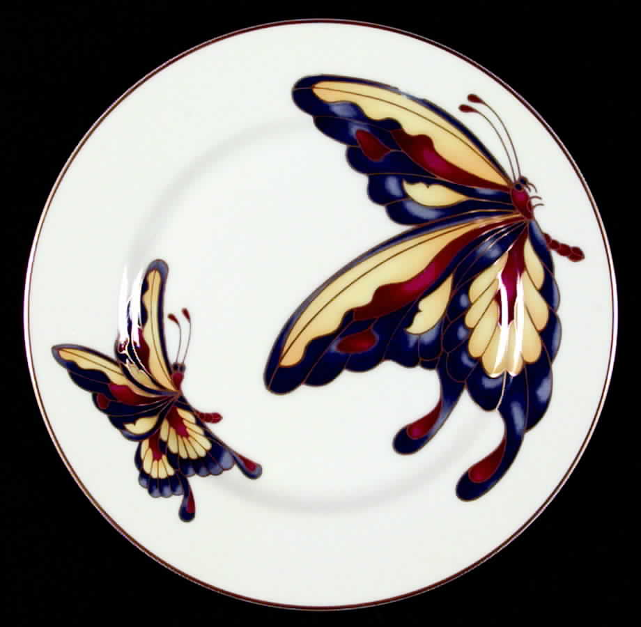 Cloisonne Butterfly Dinner Plate by Fitz & Floyd-1