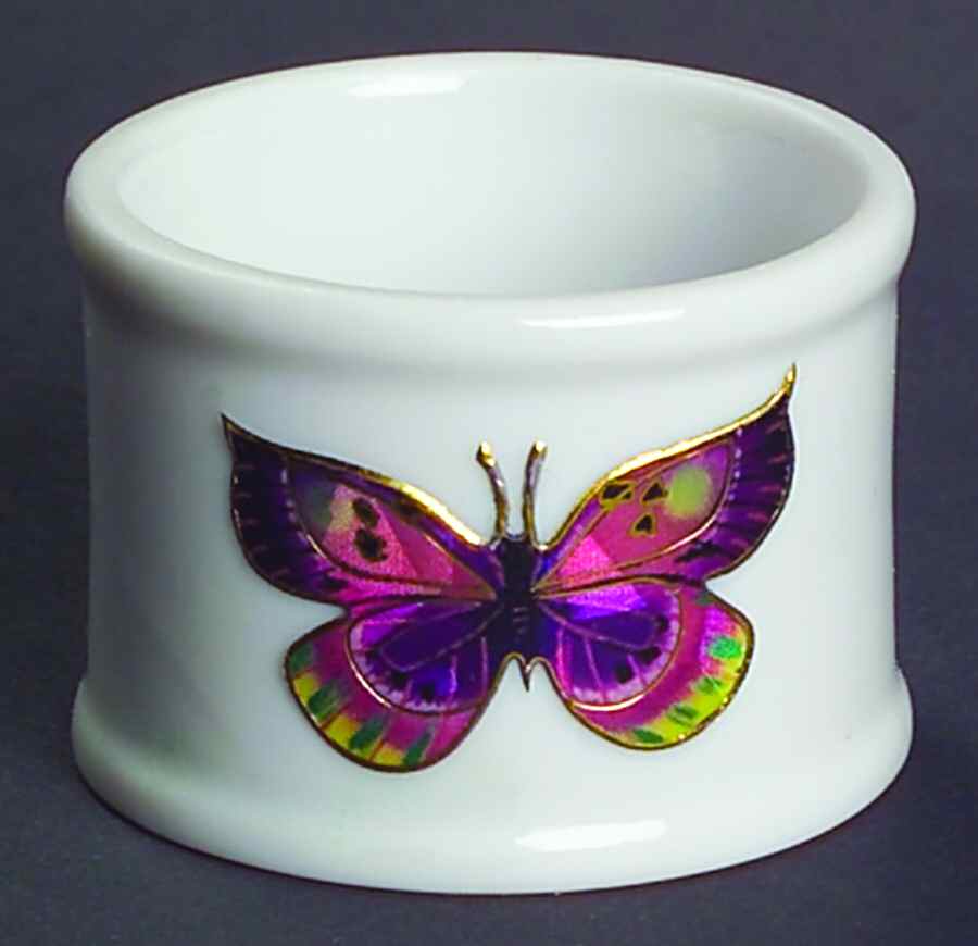 Cloisonne Butterfly Napkin Ring by Fitz & Floyd-1
