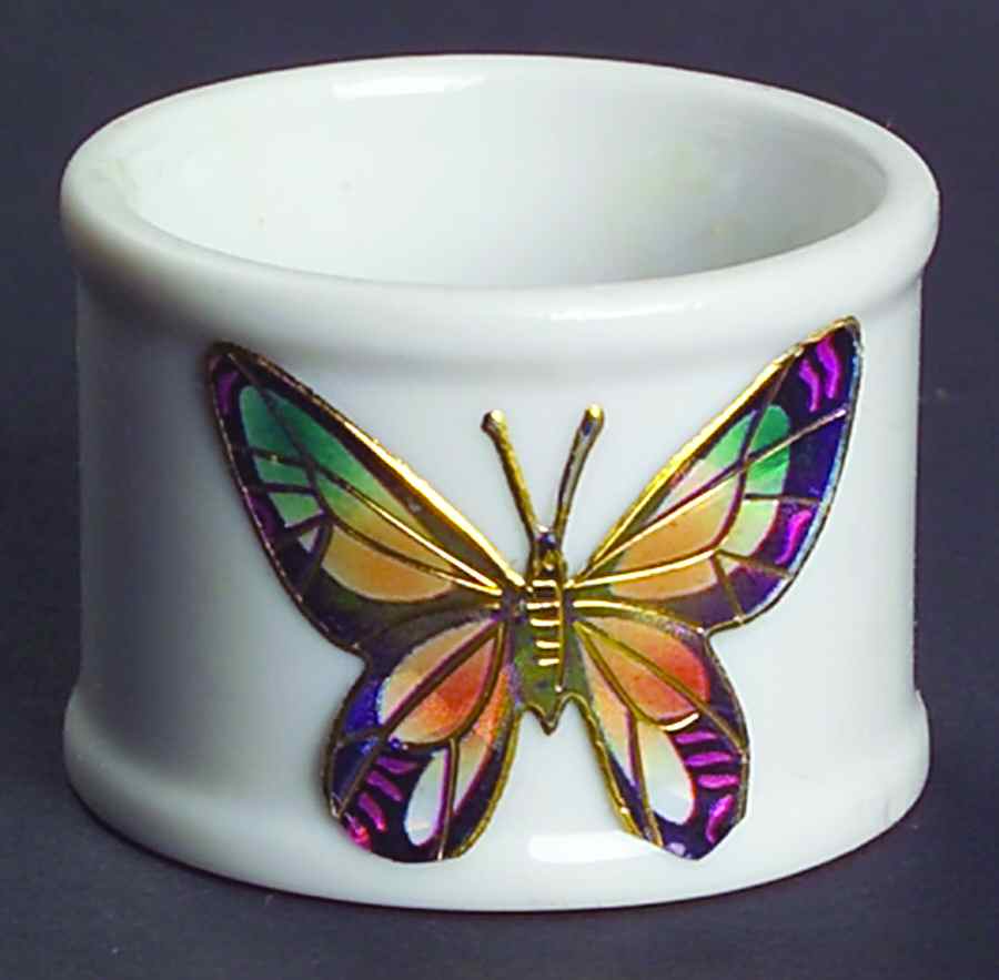 Cloisonne Butterfly Napkin Ring by Fitz & Floyd-1