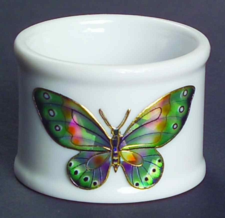 Cloisonne Butterfly Napkin Ring by Fitz & Floyd-1