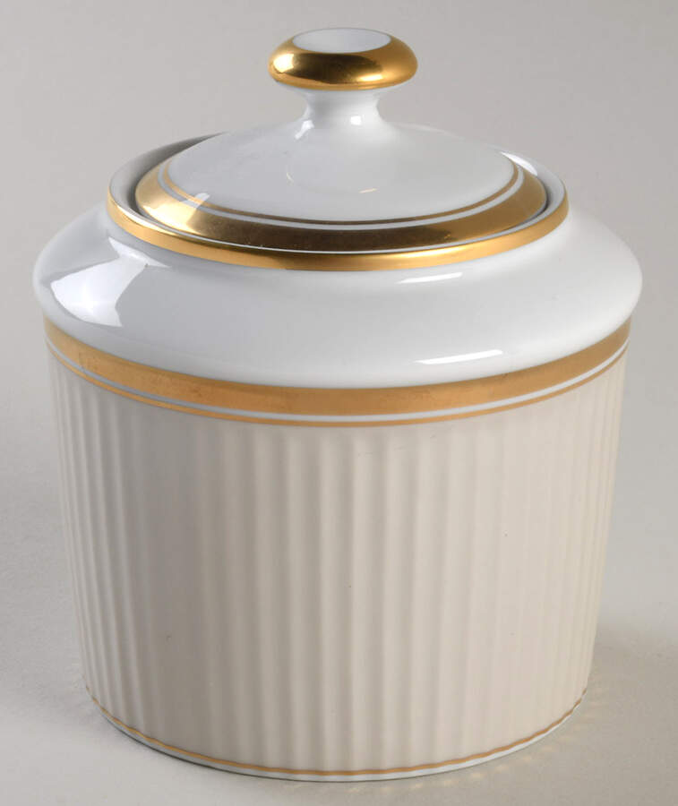 Classique d'Argent Sugar Bowl & Lid by Fitz & Floyd-1