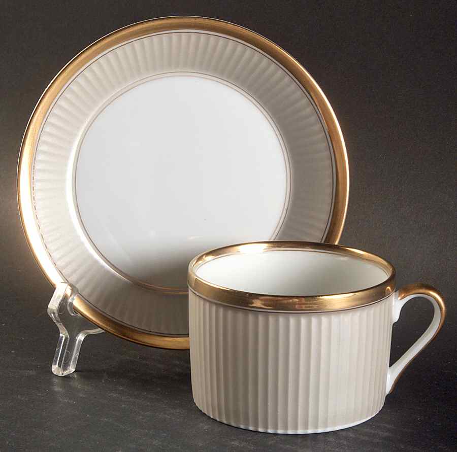 Classique d'Argent Flat Cup & Saucer Set by Fitz & Floyd-1