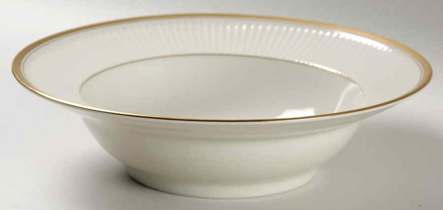 Classique d'Or Buff Rim Soup Bowl by Fitz & Floyd-1