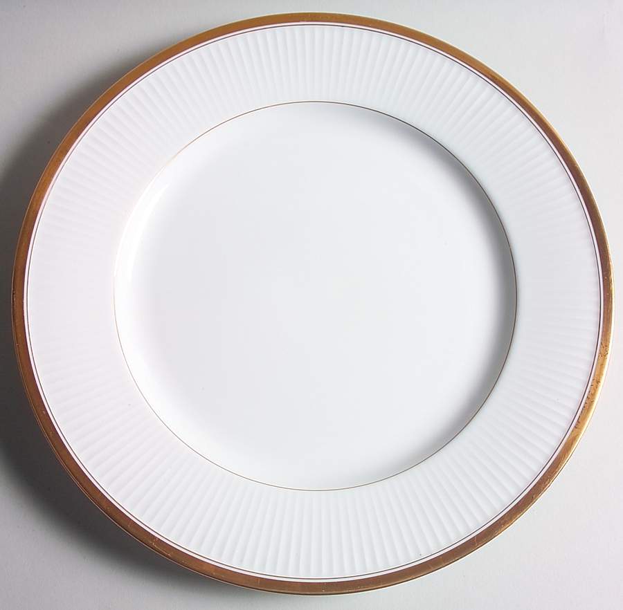 Classique d'Or White (Gold Ring, Verge and Trim) Service Plate (Charger) by Fitz & Floyd-1