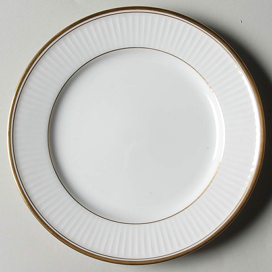 Classique d'Or White (Gold Ring, Verge and Trim) Bread & Butter Plate by Fitz & Floyd-1