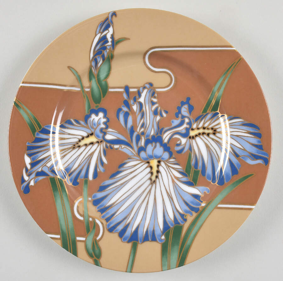 Cloisonne Iris Salad Plate by Fitz & Floyd-1