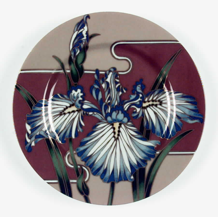 Cloisonne Iris Salad Plate by Fitz and Floyd-1